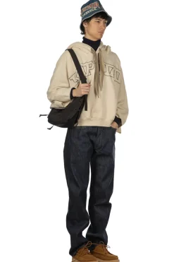 Hot Kapital Fleece Knit DEVIL Hoodie ( Embroidery) - Natural