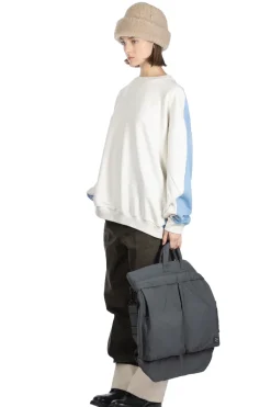 Best Kapital Fleece Knit 2Tones Remake BIG SWT (BONE) - Natural x Saxe Blue