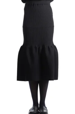 Sale CFCL Fluted Mermaid Skirt - Black
