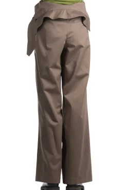 Discount JW Anderson Fold Over Trench Trousers - Smoke