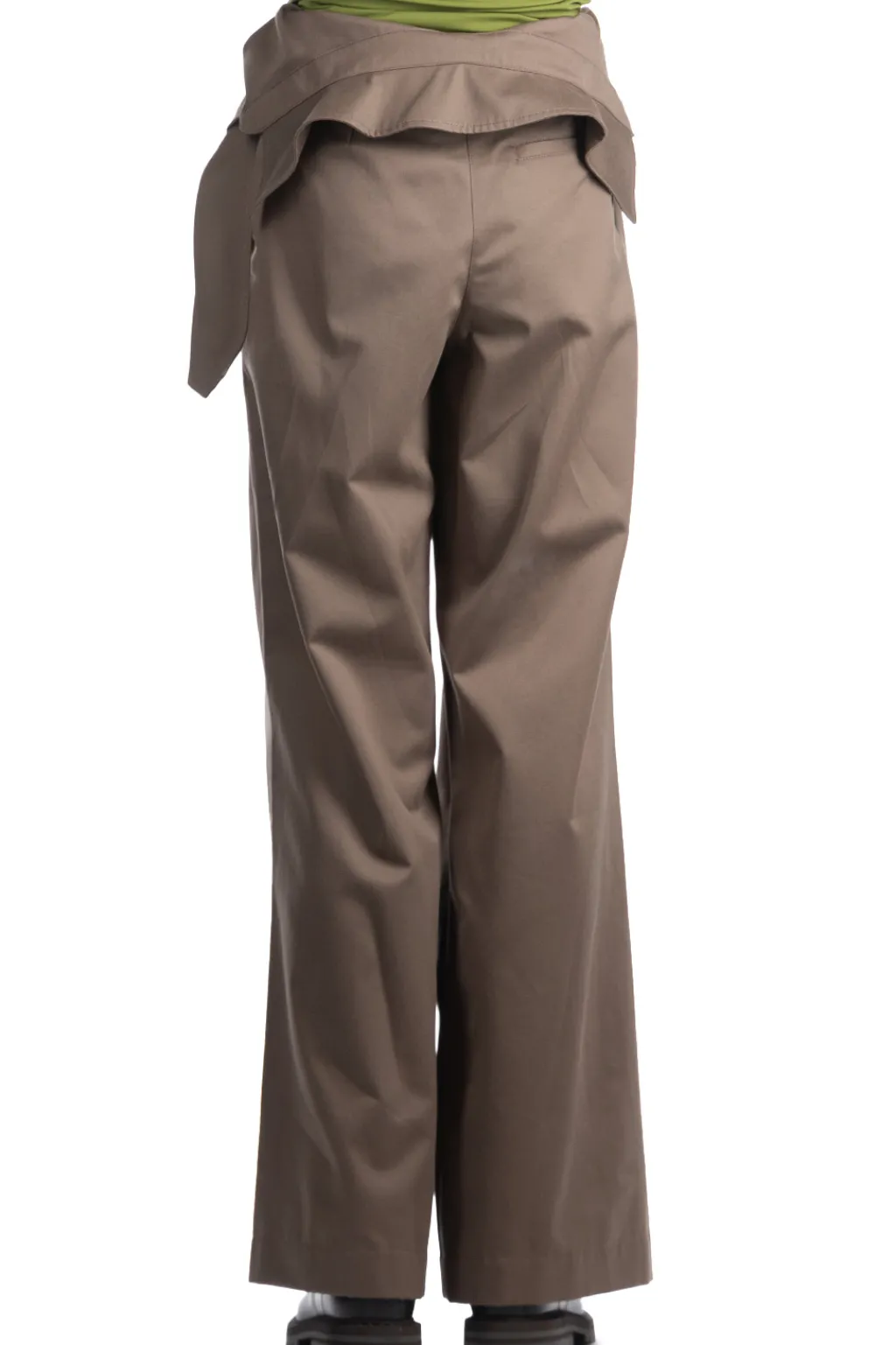 Discount JW Anderson Fold Over Trench Trousers - Smoke