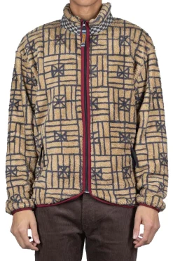 Outlet Kapital FOLK DOMINO Fleece ZIP Blouson - Beige