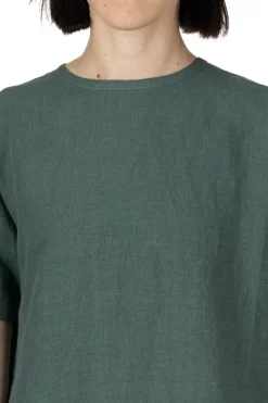 Hot Nachukara French Linen A-Line Dress - Green