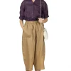 Outlet Nachukara French Linen Cocoon Pants - Beige