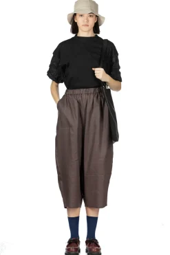Clearance Nachukara French Linen Cocoon Pants - Charcoal