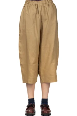 Outlet Nachukara French Linen Cocoon Pants - Beige