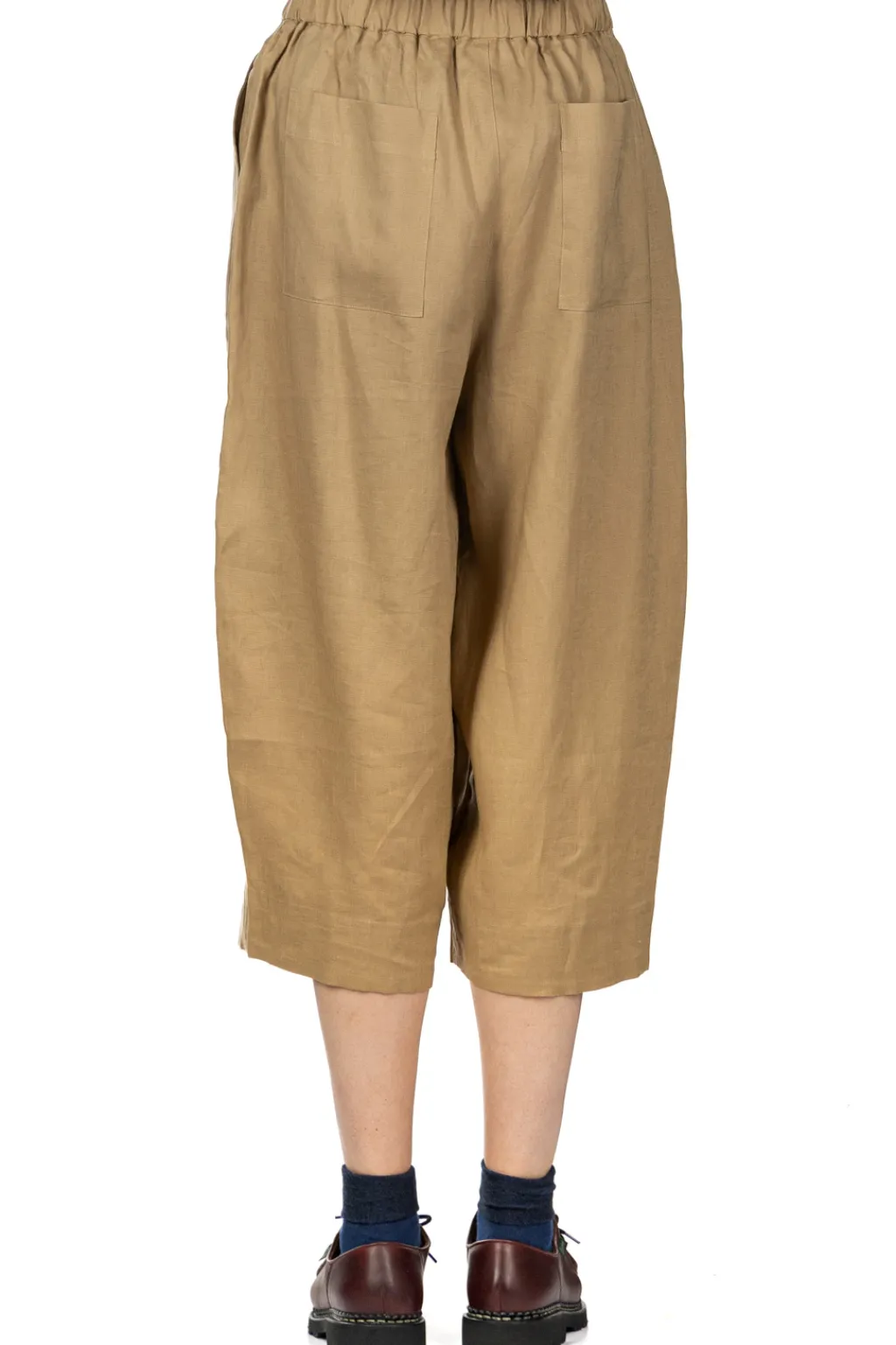 Outlet Nachukara French Linen Cocoon Pants - Beige