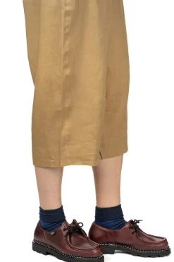 Outlet Nachukara French Linen Cocoon Pants - Beige