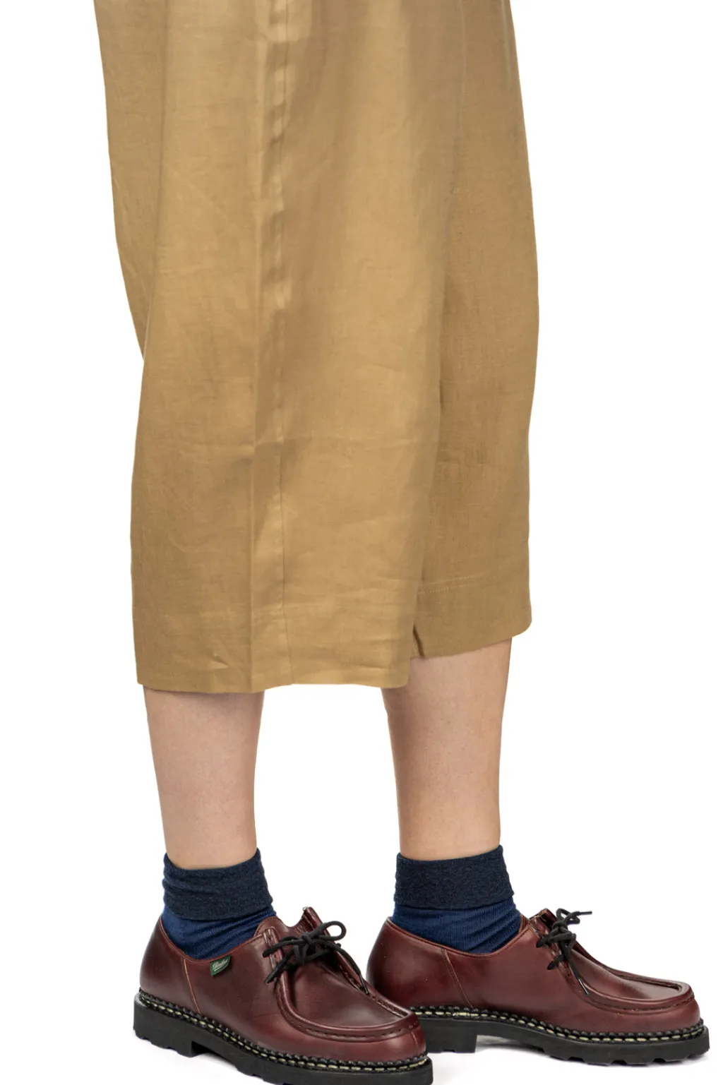Outlet Nachukara French Linen Cocoon Pants - Beige
