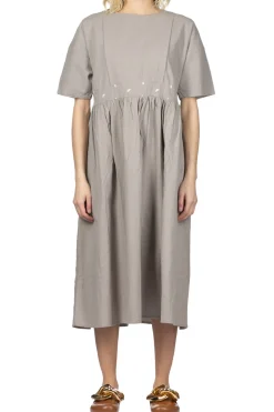 Clearance NARU French Linen Dress - Charcoal