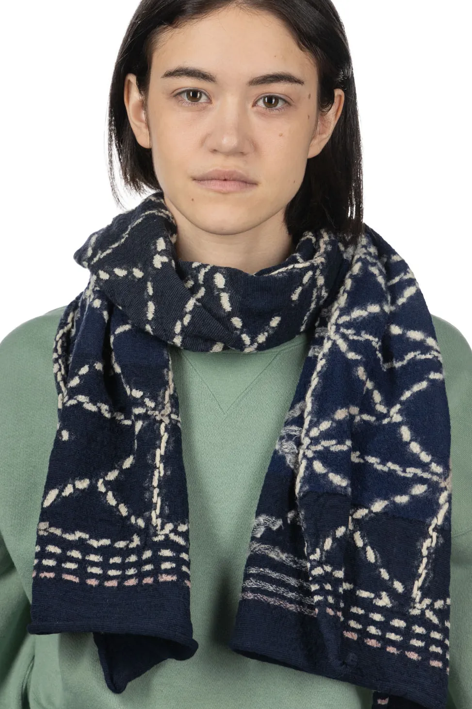 Best Kapital Fulling Wool HAPPY Scarf Bandana Patchwork - 3 Colors