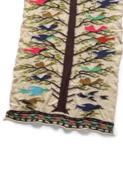Sale Kapital Fulling Wool Scarf BIRD TREE - 2 Colors