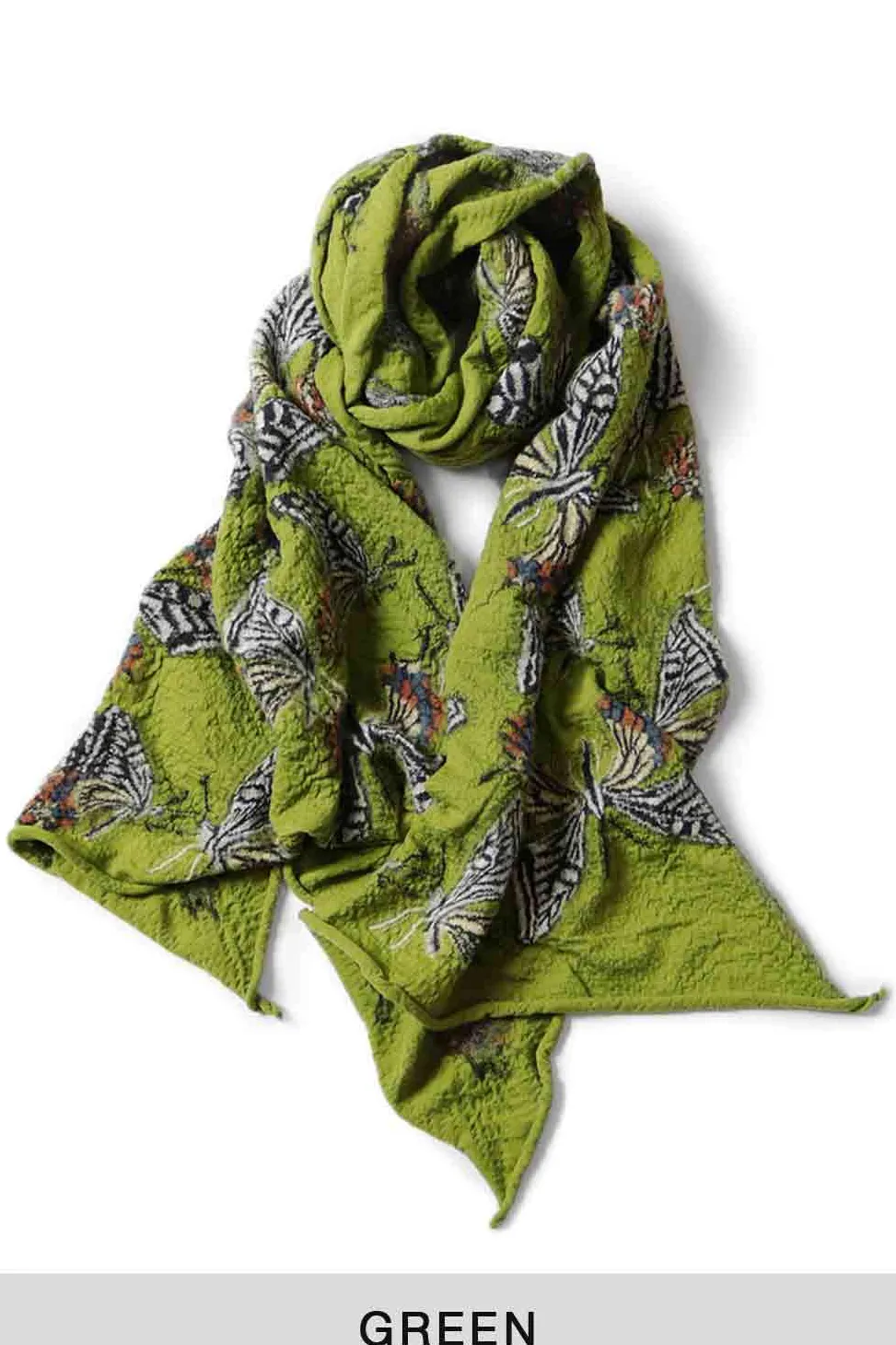 Fashion Kapital Fulling Wool Scarf BUTTERFLY - 3 Colors