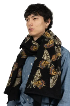 Online Kapital Fulling Wool Scarf BUTTERFLY - 3 Colors