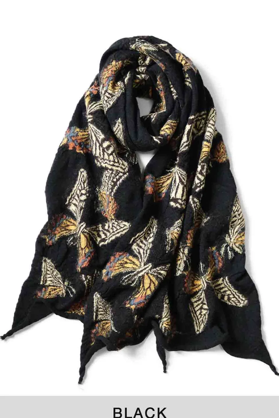Fashion Kapital Fulling Wool Scarf BUTTERFLY - 3 Colors