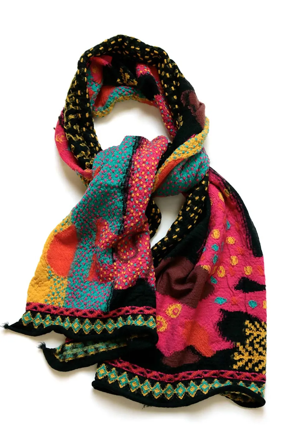 Outlet Kapital Fulling Wool Scarf DOS DACHSHUNDS - 2 Colors