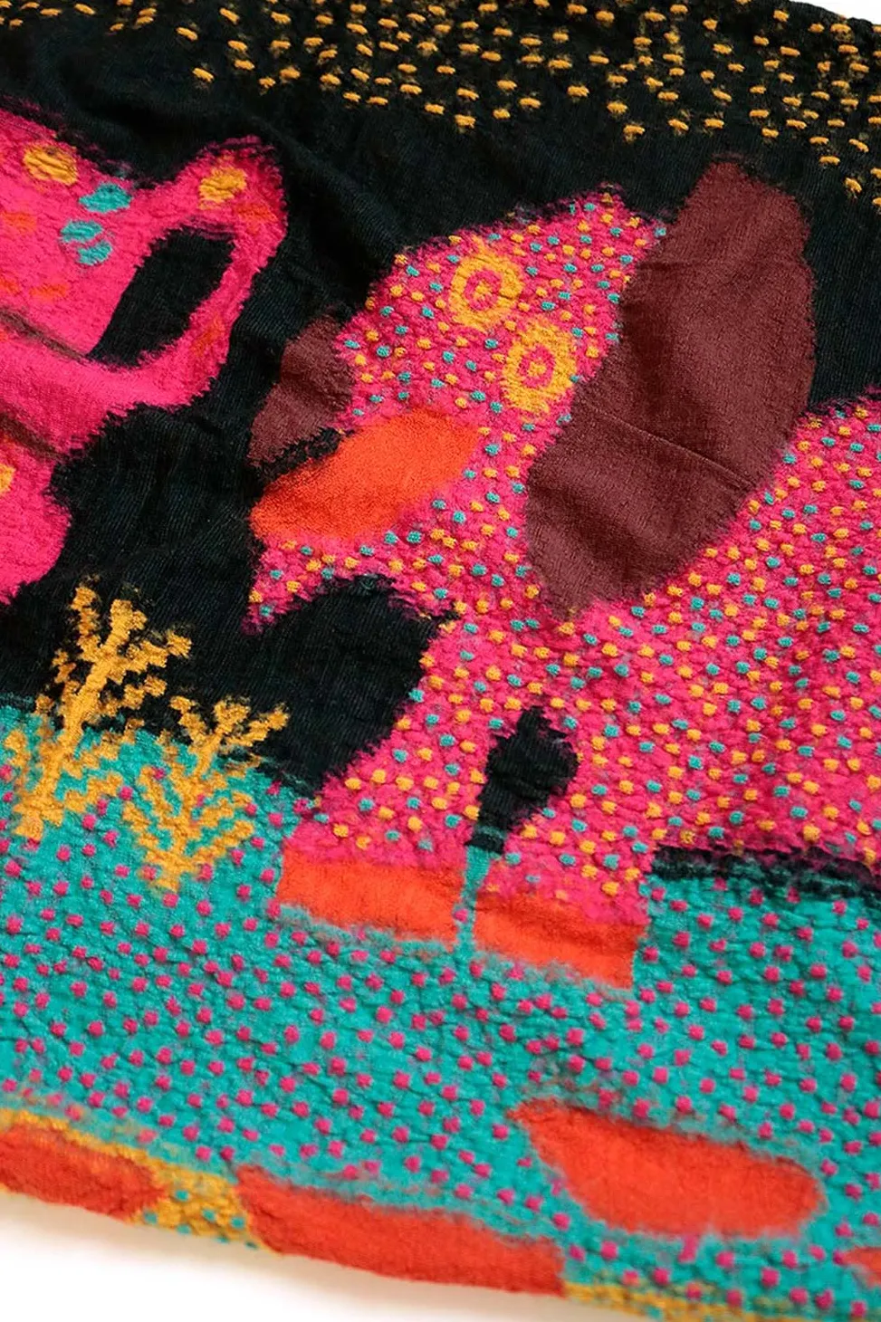 Outlet Kapital Fulling Wool Scarf DOS DACHSHUNDS - 2 Colors