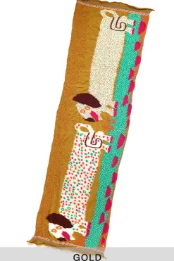 Outlet Kapital Fulling Wool Scarf DOS DACHSHUNDS - 2 Colors
