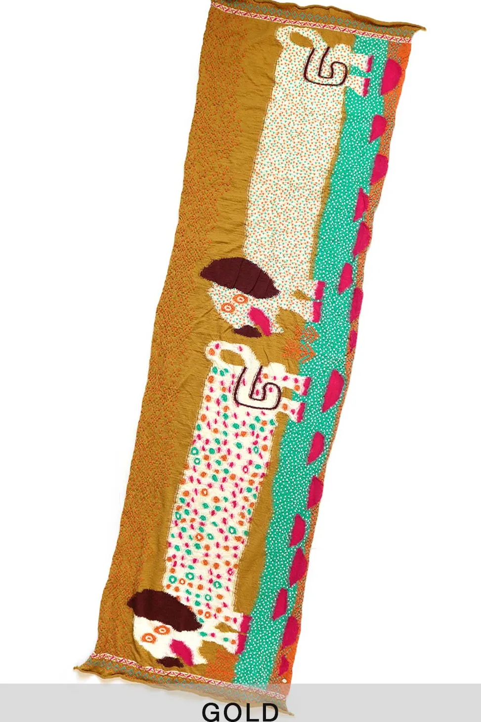 Best Kapital Fulling Wool Scarf DOS DACHSHUNDS - 2 Colors
