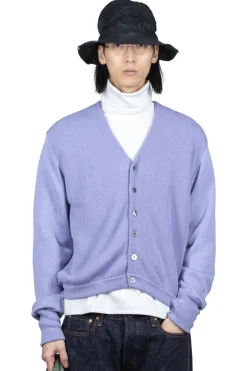 New Kapital 10G ECO Knit Elbow CONEYBOWY Short Cardigan - Violet