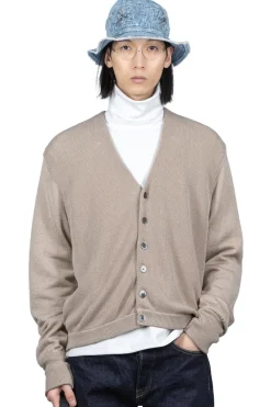 New Kapital 10G ECO Knit Elbow CONEYBOWY Short Cardigan - Beige