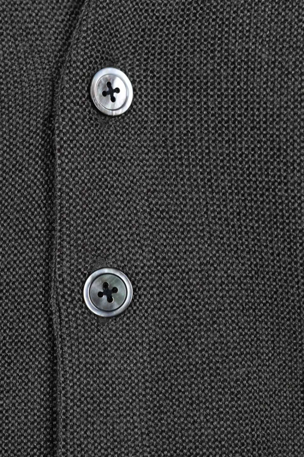 Fashion Kapital 10G ECO Knit Elbow CONEYBOWY Short Cardigan - Grey