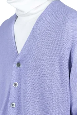 New Kapital 10G ECO Knit Elbow CONEYBOWY Short Cardigan - Violet