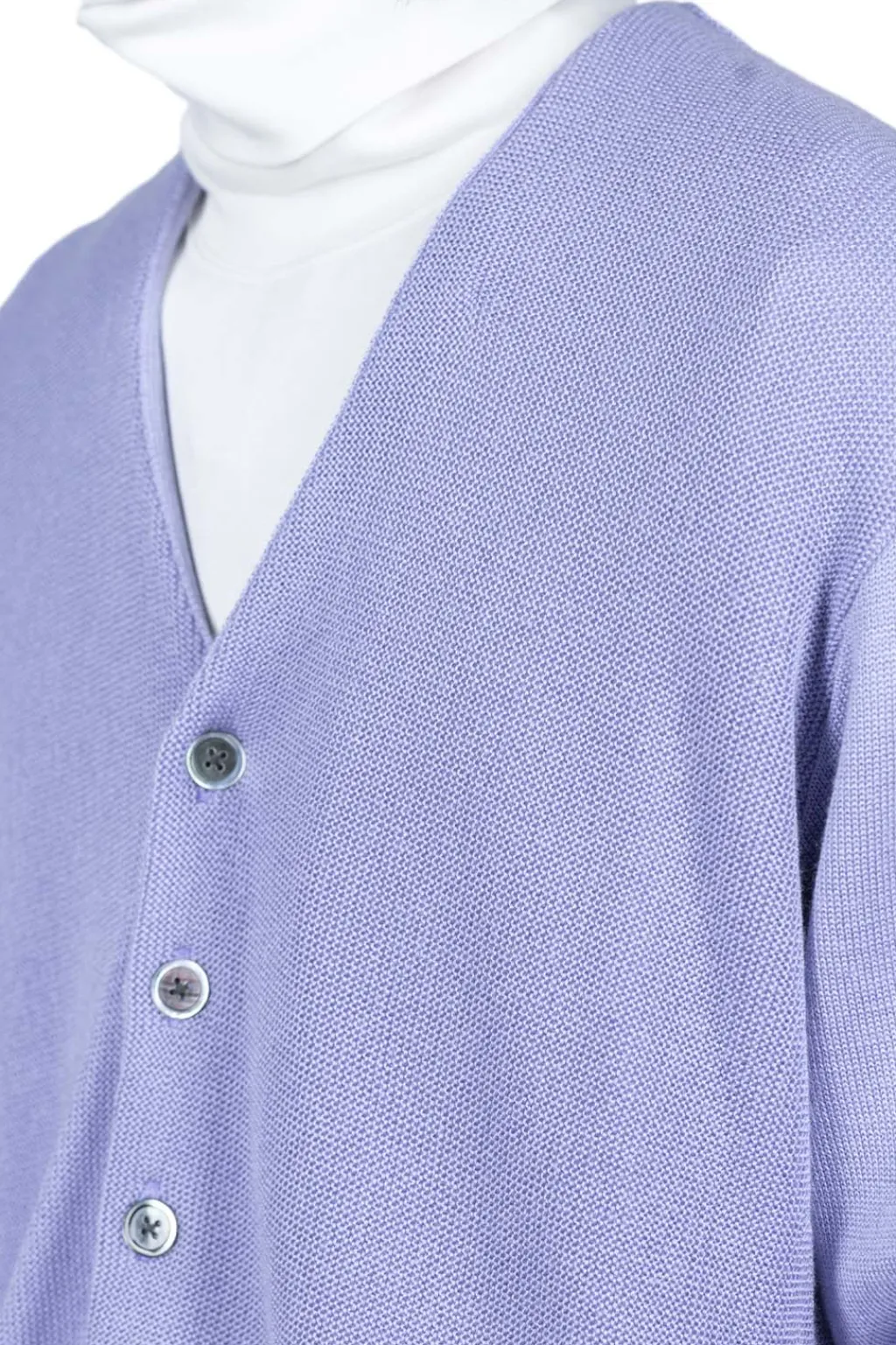 New Kapital 10G ECO Knit Elbow CONEYBOWY Short Cardigan - Violet
