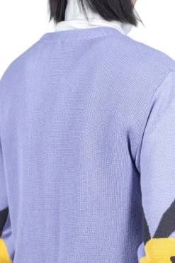 New Kapital 10G ECO Knit Elbow CONEYBOWY Short Cardigan - Violet
