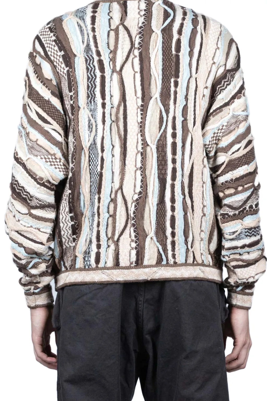 Best Kapital 7G Knit GAUDY Crew Sweater - Brown