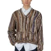 Best Kapital 7G Knit Gaudy Short Cardigan - Golden Brown