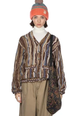 Discount Kapital 7G Knit Gaudy Short Cardigan - Golden Brown