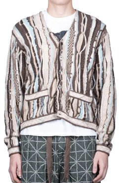 New Kapital 7G Knit GAUDY Short Cardigan - Brown