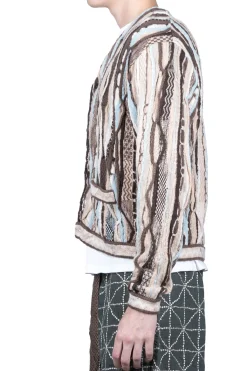 New Kapital 7G Knit GAUDY Short Cardigan - Brown