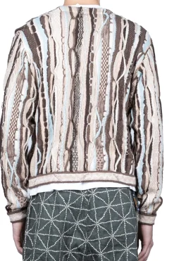 New Kapital 7G Knit GAUDY Short Cardigan - Brown