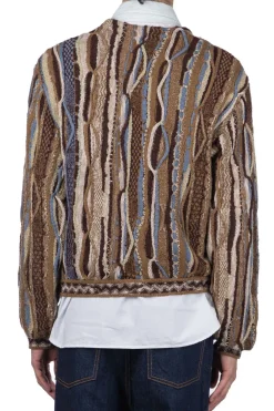 Best Kapital 7G Knit Gaudy Short Cardigan - Golden Brown