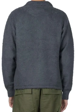 Clearance Kapital 7G Shaggy Knit Board Shirt - Blue Grey