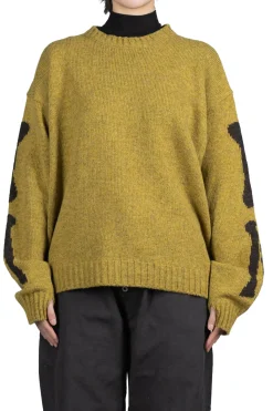 Best Kapital 5G Wool BONE Crew Sweater - Mustard
