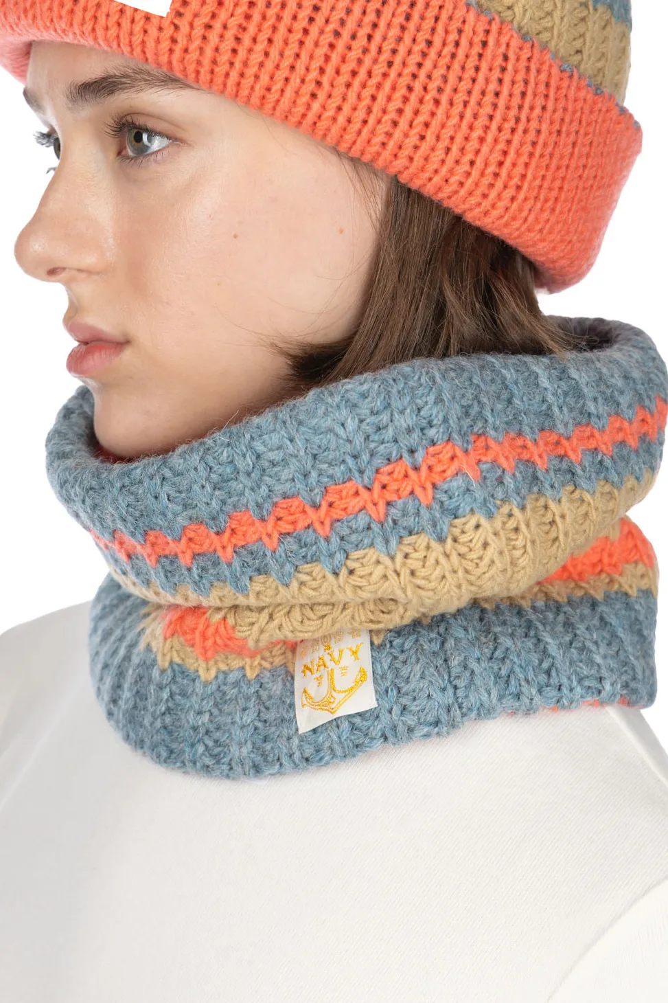 Outlet Kapital 3G Wool Cable Snood in 5 Color Choices