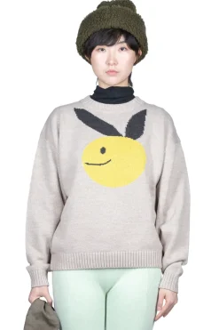 Best Kapital 7G Wool Crew Sweater (CONEYBOWY) - Beige