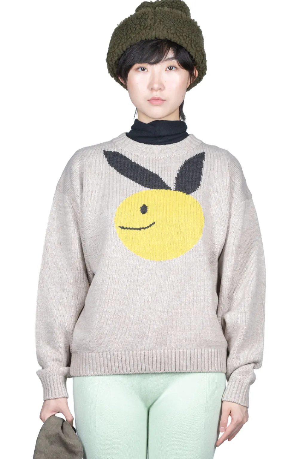 Best Kapital 7G Wool Crew Sweater (CONEYBOWY) - Beige