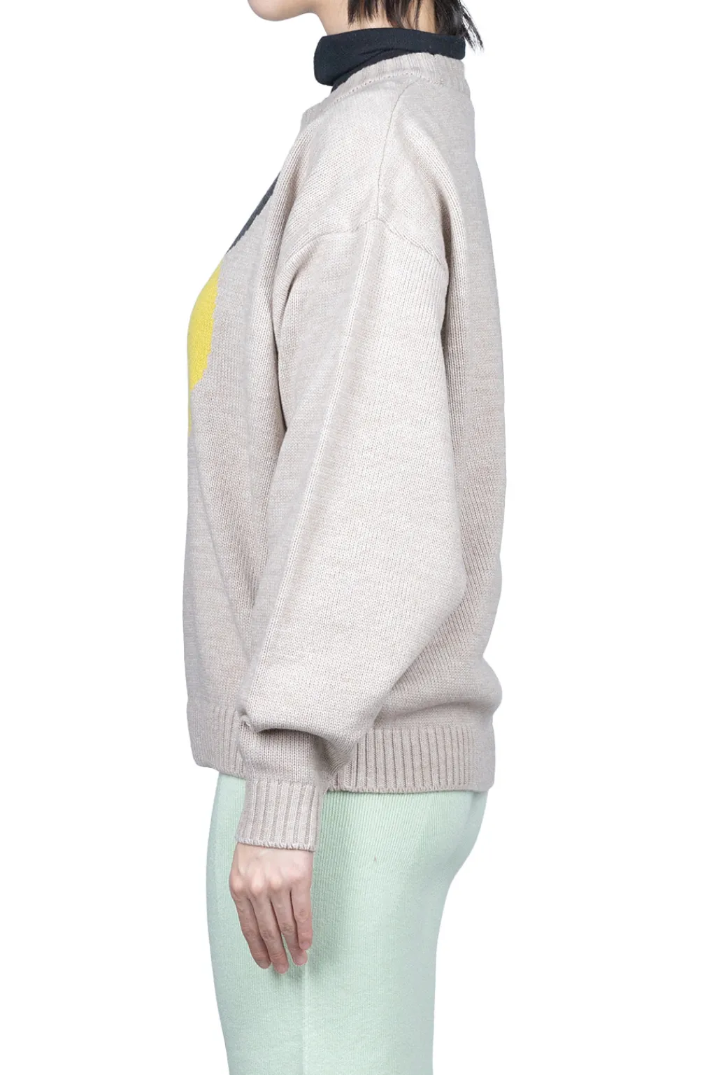 Best Kapital 7G Wool Crew Sweater (CONEYBOWY) - Beige