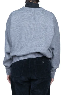 Outlet Kapital 7G Wool Crew Sweater (CONEYBOWY) - Grey