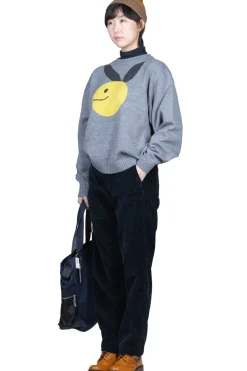 Outlet Kapital 7G Wool Crew Sweater (CONEYBOWY) - Grey