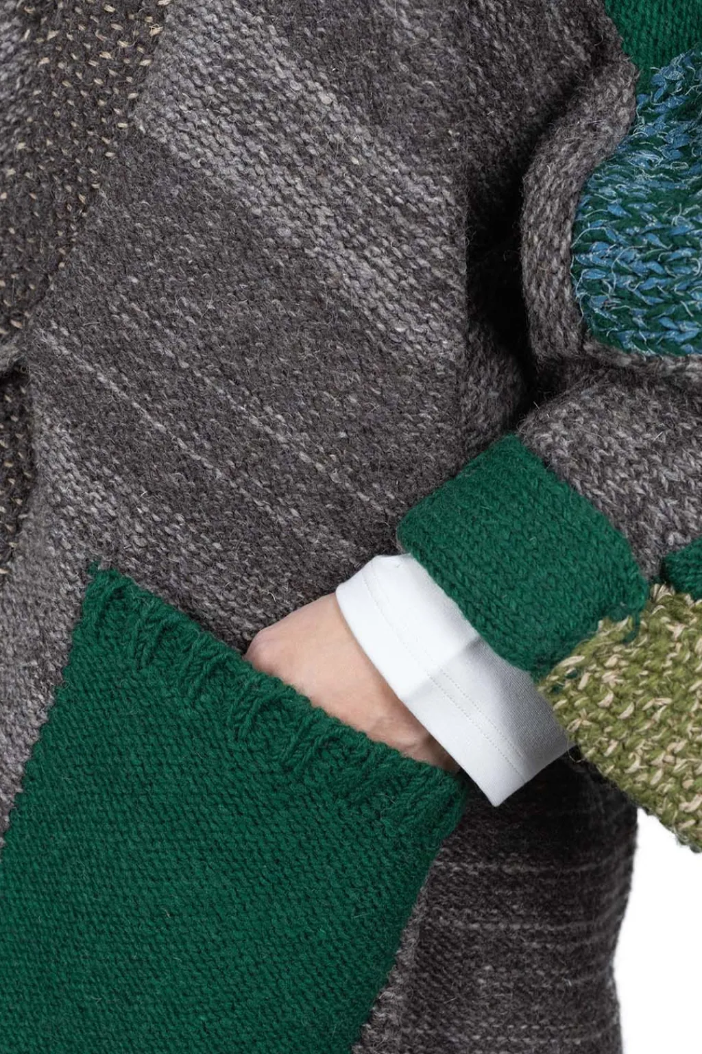 Outlet Kapital 3G Wool Hand Knit TUGIHAGI KESA Cardigan