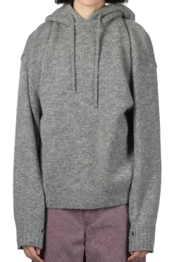 Outlet Kapital 5G Wool Hood Sweater (SPEAKEASY Embroidery) - Grey