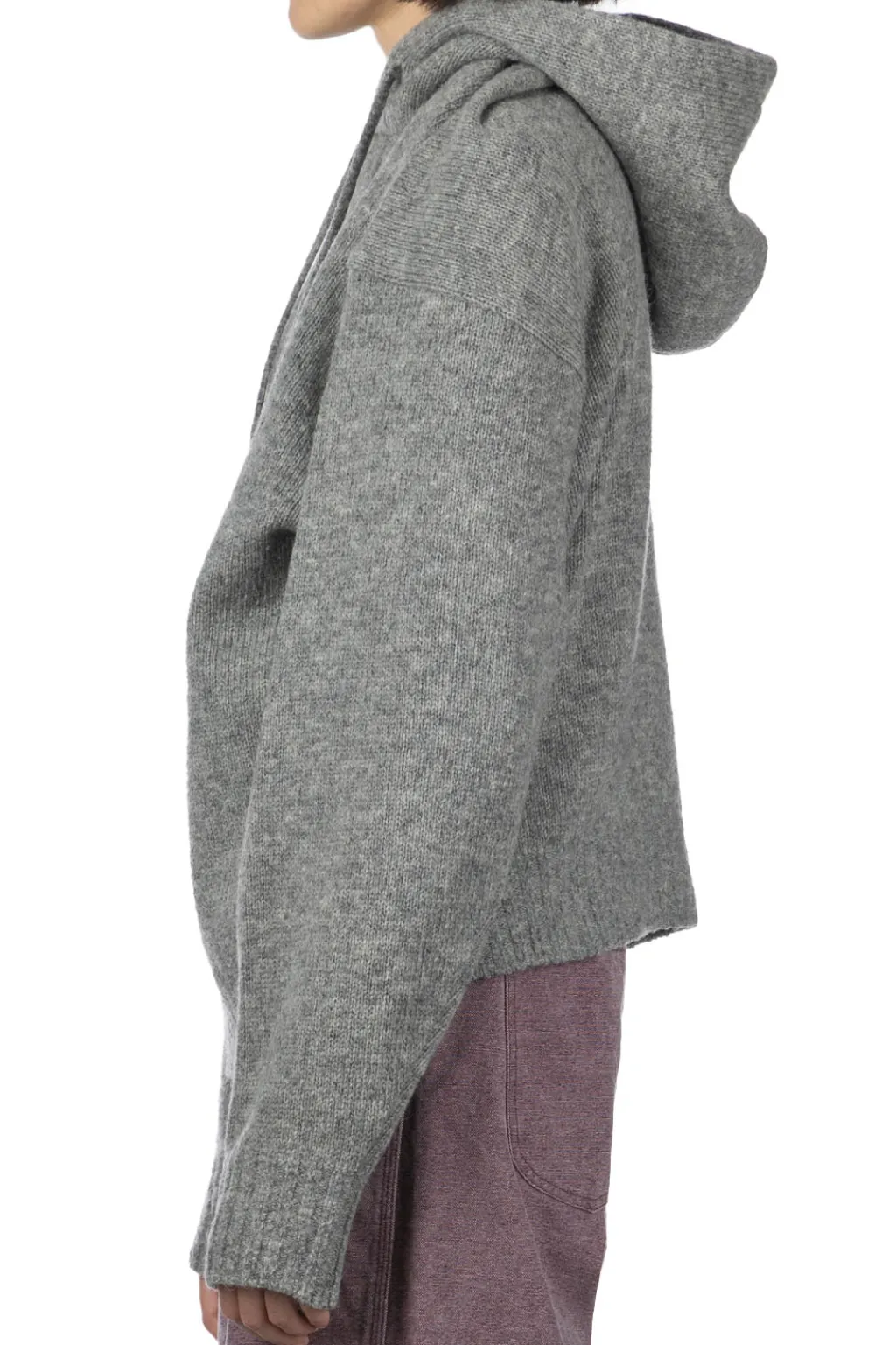 Outlet Kapital 5G Wool Hood Sweater (SPEAKEASY Embroidery) - Grey