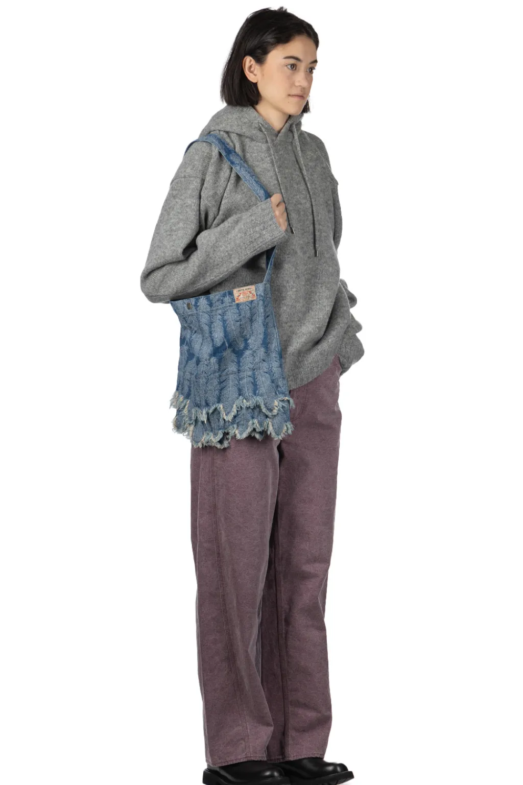 Outlet Kapital 5G Wool Hood Sweater (SPEAKEASY Embroidery) - Grey