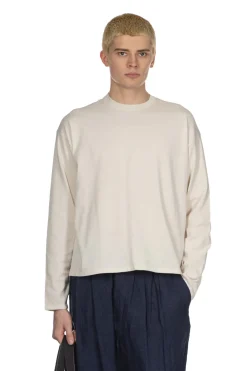 Outlet YLEVE Gas Singeing Cotton Knit Pullover - Ivory