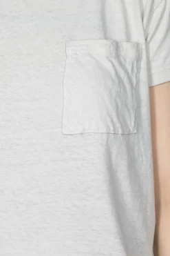 New Kapital Gauze Jersey Crew Pocket T - Ivory